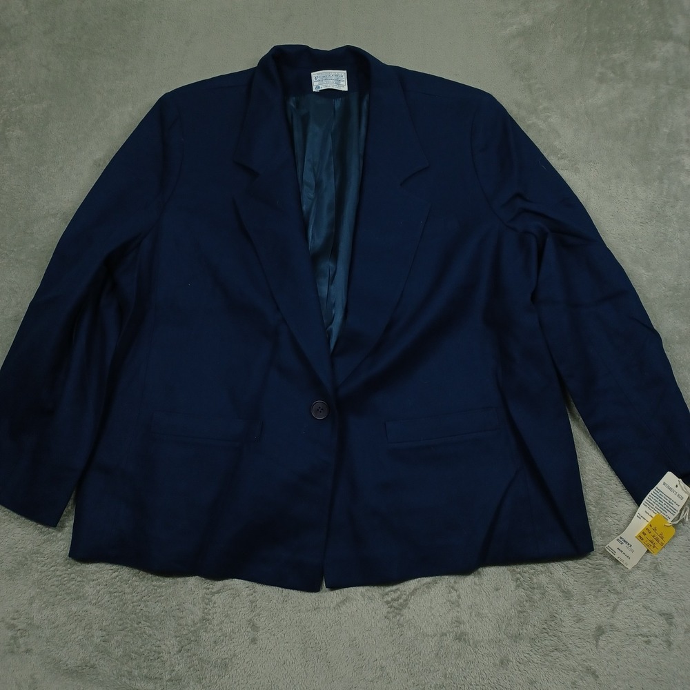 Pendleton Blazer‎ Womens 26 Blue Wool Business Preppy Professional NWT